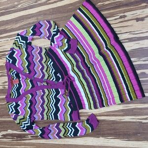 Missoni pleated mini skirt and sweater set